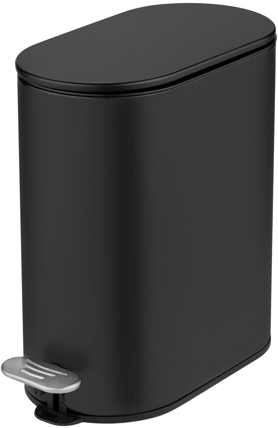 Kosmetikeimer WENKO "Collungo", schwarz, B:14cm H:28,5cm T:29,5cm, Metall, Mülleimer, Kosmetikeimer