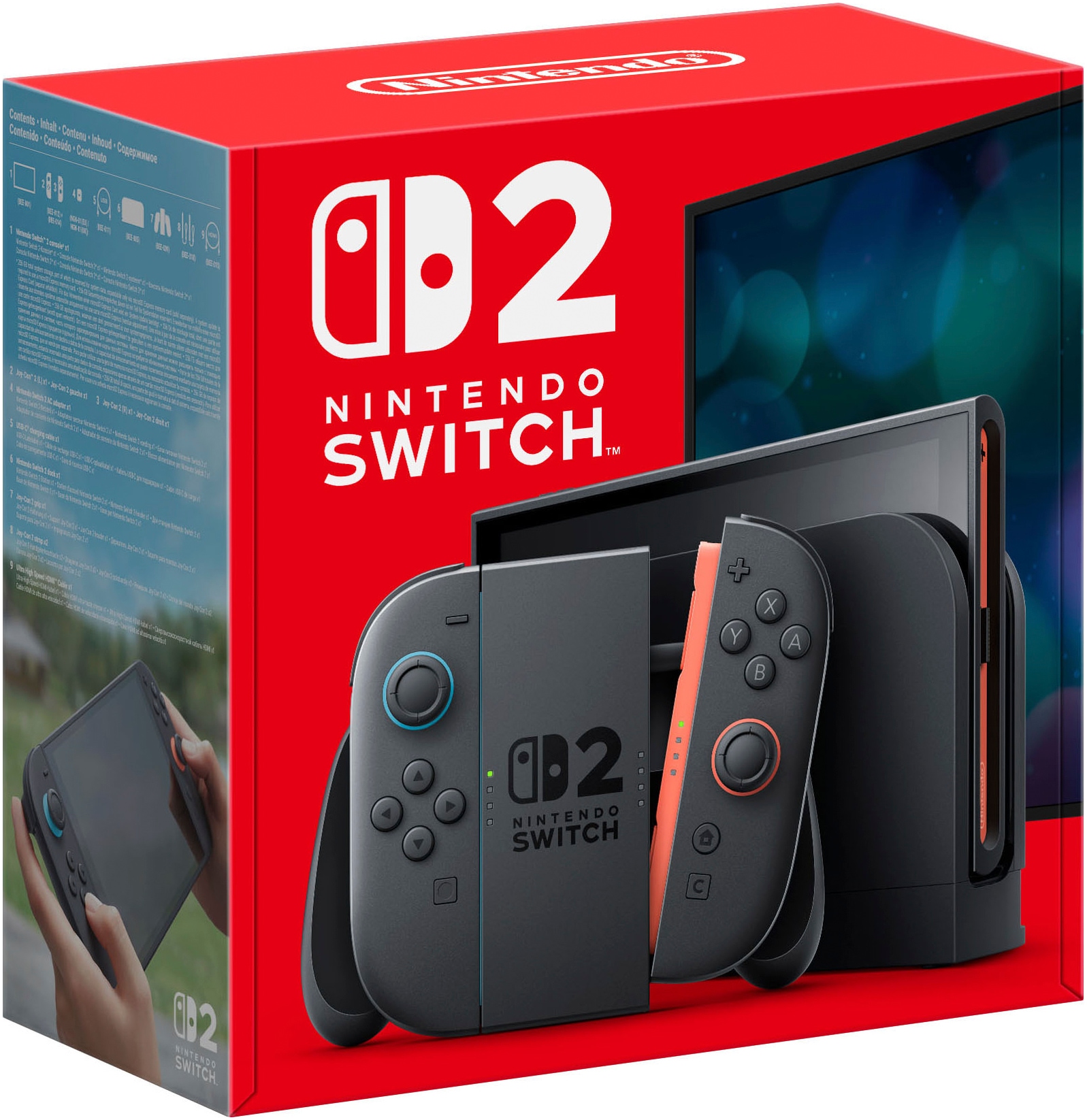NINTENDO SWITCH 2 Spielekonsole "Switch 2", schwarz, B:27,2cm H:16,6cm T:1,39cm, Spielekonsolen, Nintendo Switch 2, Topseller