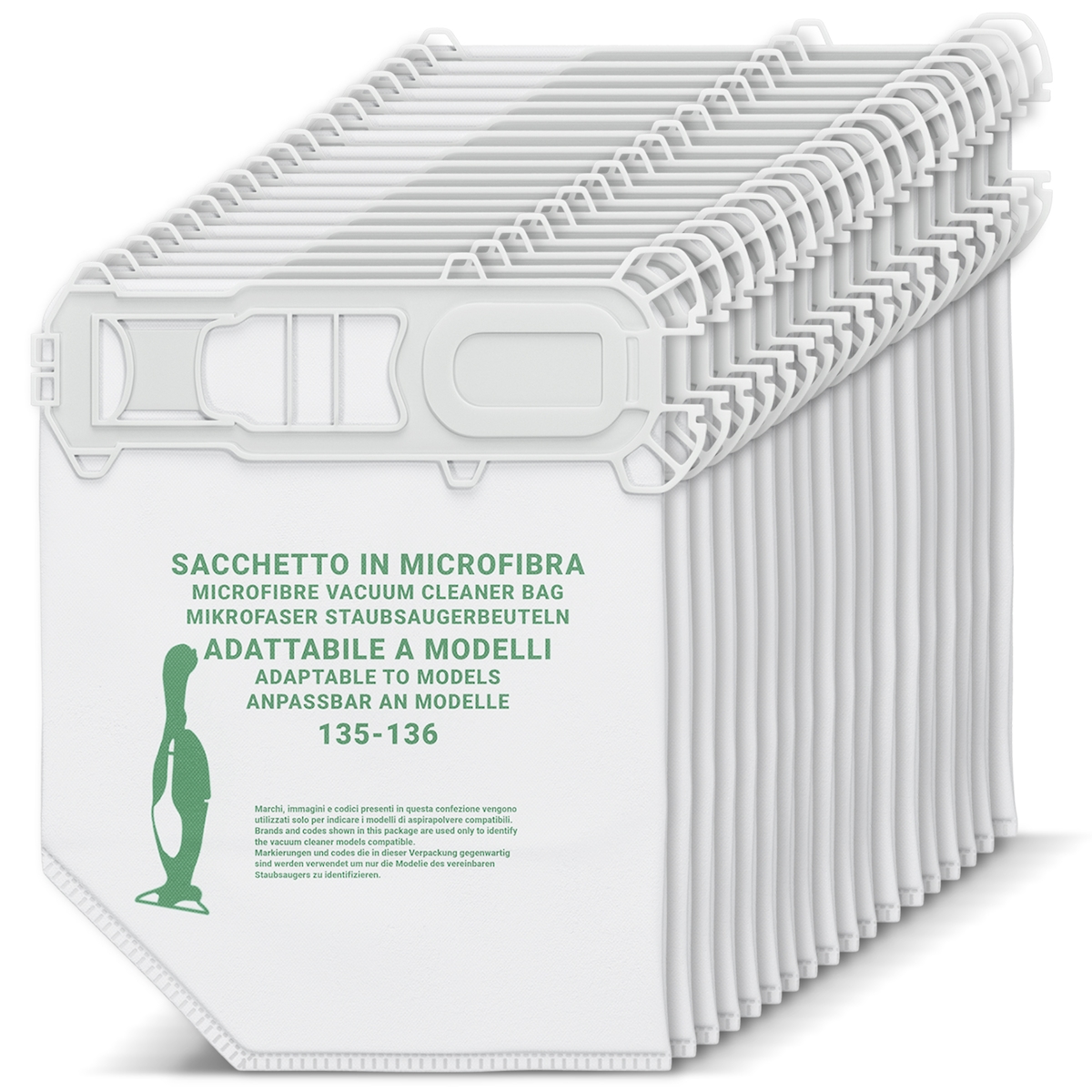 VIOKS 18x Staubsaugerbeutel kompatibel mit Vorwerk Kobold 135 136 Image