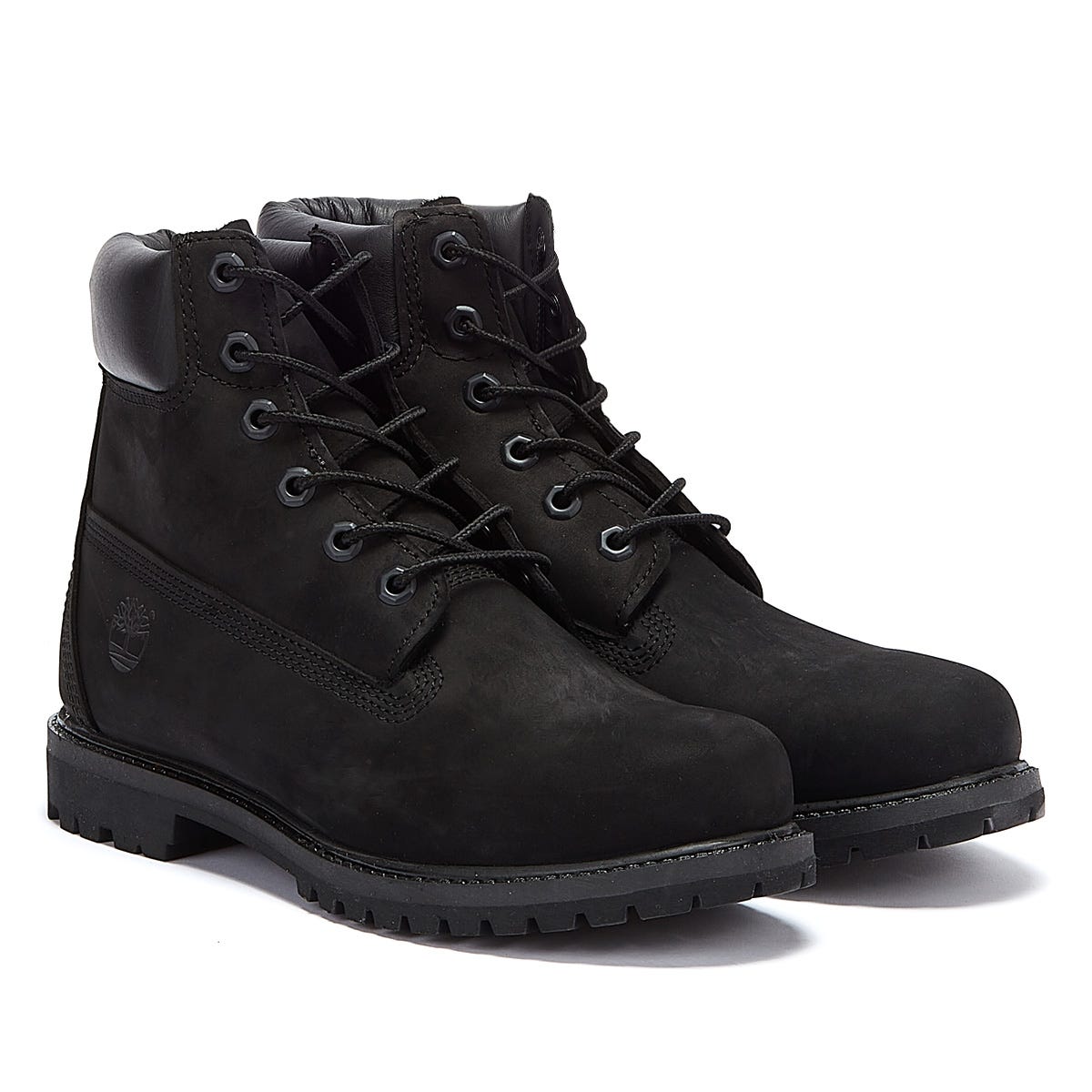 Timberland Womens 6 Inch Premium Schwarz Nubukleder Stiefel