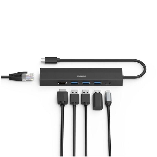 Hama Multiport-Adapter USB-C Hub 6 Ports Image