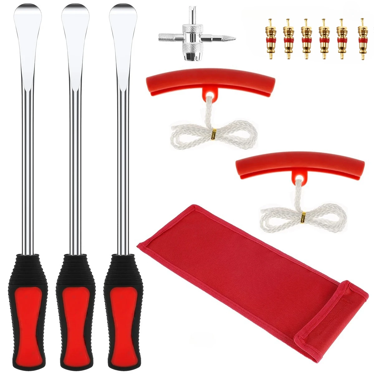 Nouveaux outils de levier de changement de pneu réparation de pneu de moto Kit de pneu de cuillère automatique leviers de pneu de vélo cuillère protecteur de jante outil de réparation de pneu