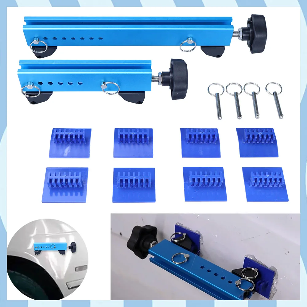 Strumento per la rimozione di ammaccature in lamiera automatica regolabile Kit di estrattore per riparazione ammaccature per auto Kit di riparazione carrozzeria per riparazione auto ammaccature di