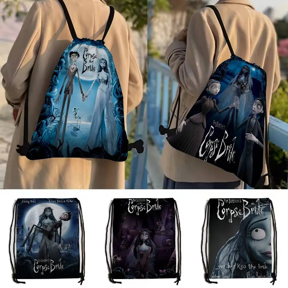 Anime C-Corpse Braut Mode Frauen Rucksack Niedlichen Druck Kordelzug Tasche Hohe Kapazität Tragbare Lagerung Geschenk Schuhe Tasche