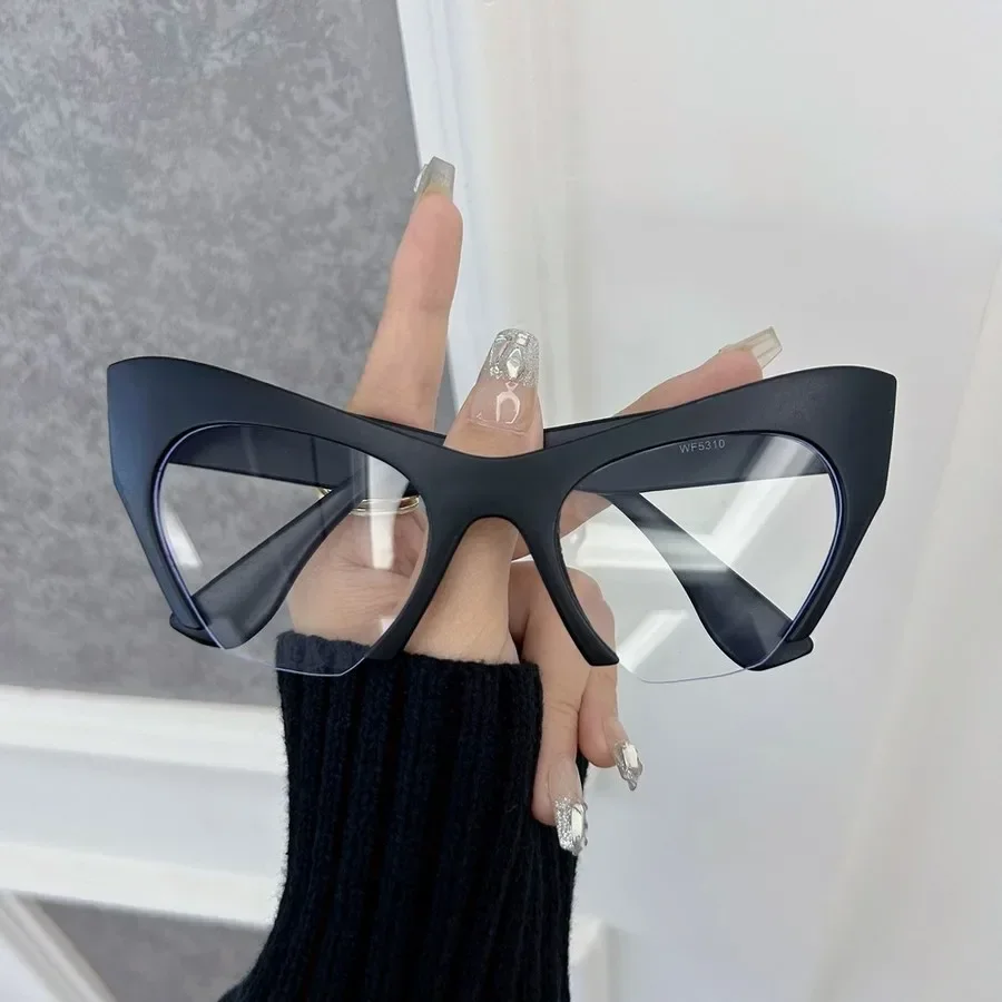 Fashion Cute Cat Eye Eyeglasses Frames Women Men Transparent Clear Brand Designer Optical Classical Frame Oculos Image