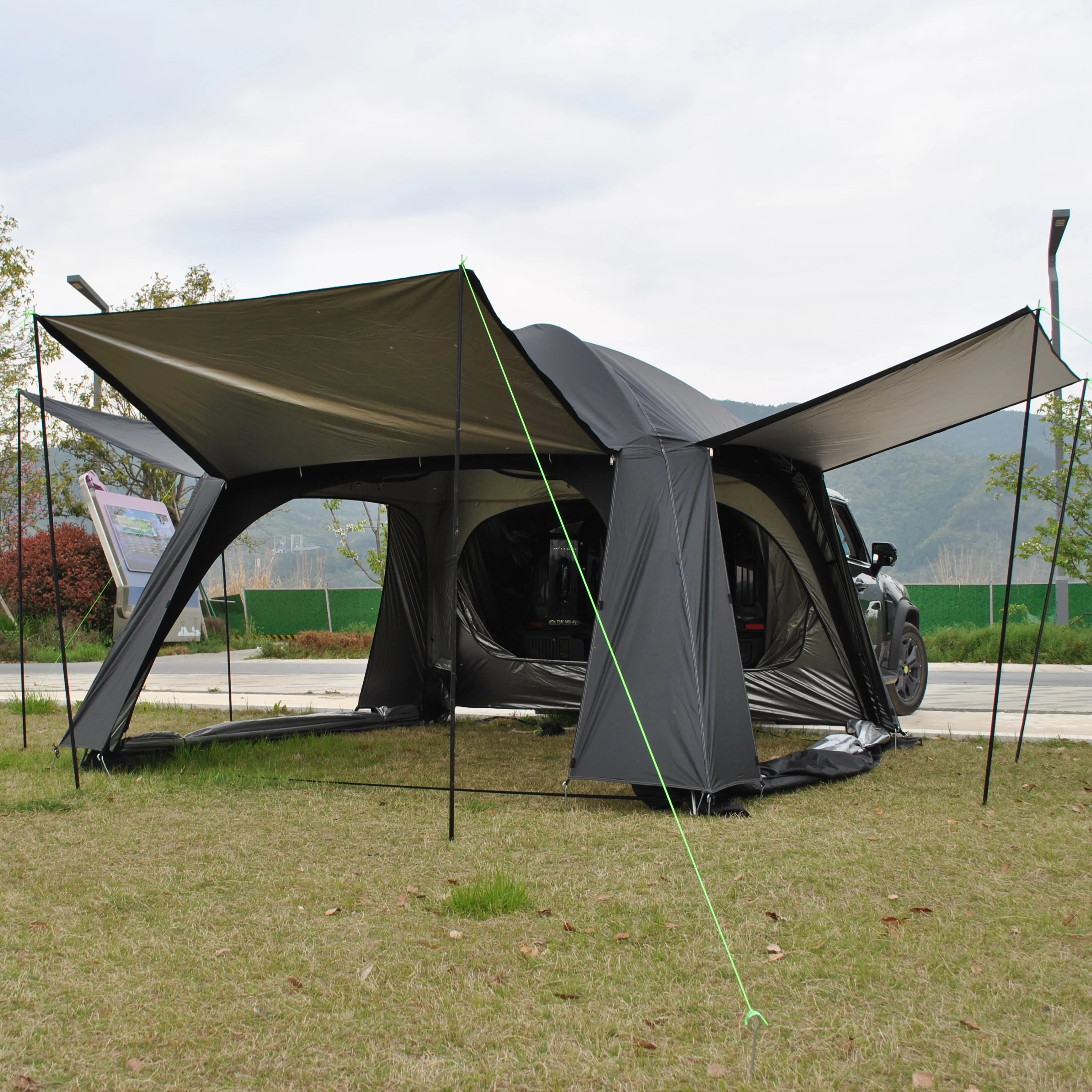 Trinity Tiple Layer Rainfly SUV-Zelt, Autozelt, Auto-Heckklappenzelt, 4-Personen-Camper-Zelt für SUV, Auto-Hinterkachelzelt mit 3 Canpoy Image