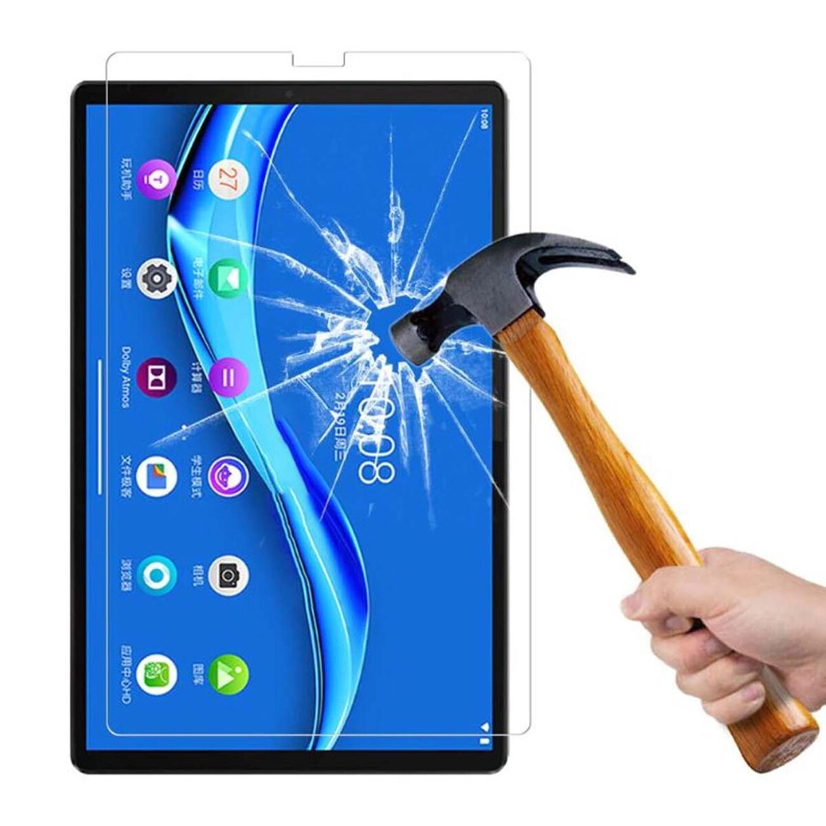 Lobwerk Schutzglas Folie für Lenovo Tab M10 Plus TB-X606 10.3 Zoll Tablet Display Schutz Displayglas Image