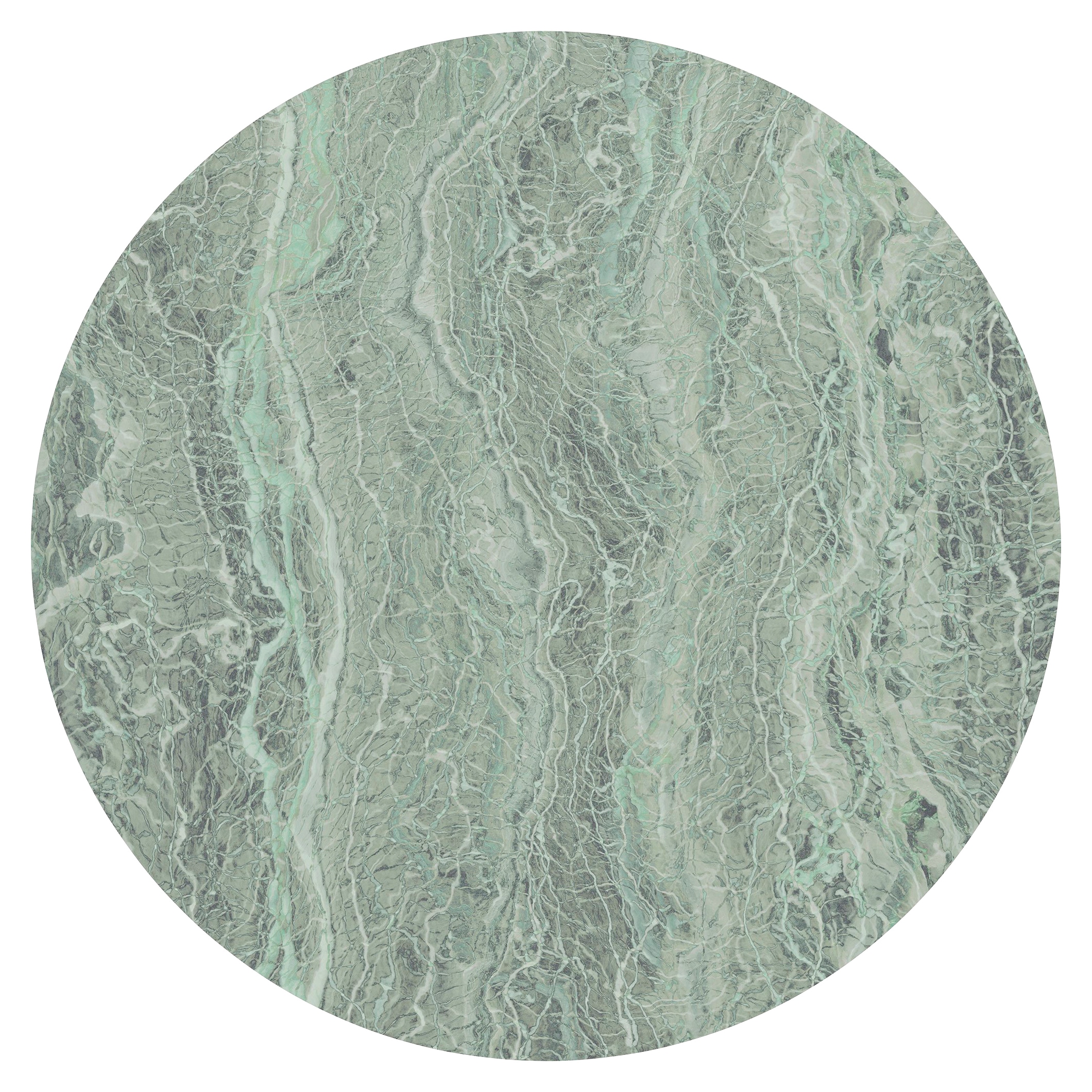 Vliestapete KOMAR "Vlies selbstklebend - Green Marble - Größe 125 x 125 cm", grün (grün, rosa), B:125m L:125m, Vlies, Tapeten, Wohnzimmer, Schlafzimmer