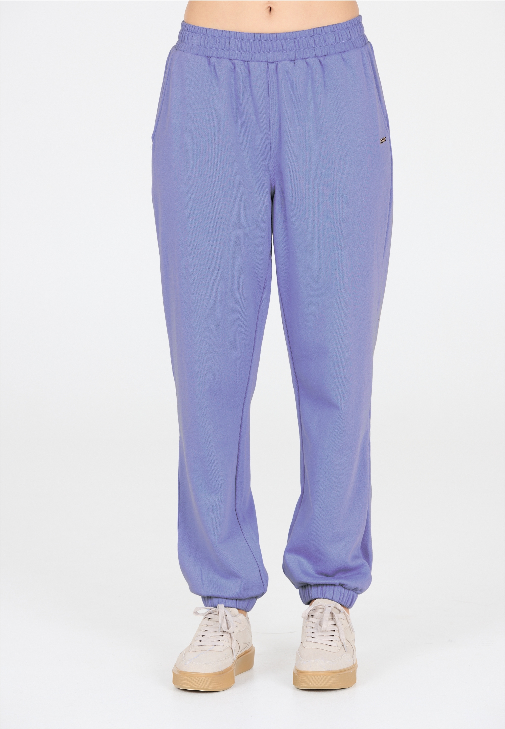 Sweathose ATHLECIA "Carmen", Damen, Gr. 46, EURO-Größen, lila (flieder), 100% Polyester, unifarben, lang, Hosen Sweathose, Mit weichem und atmungsaktivem Tragekomfort