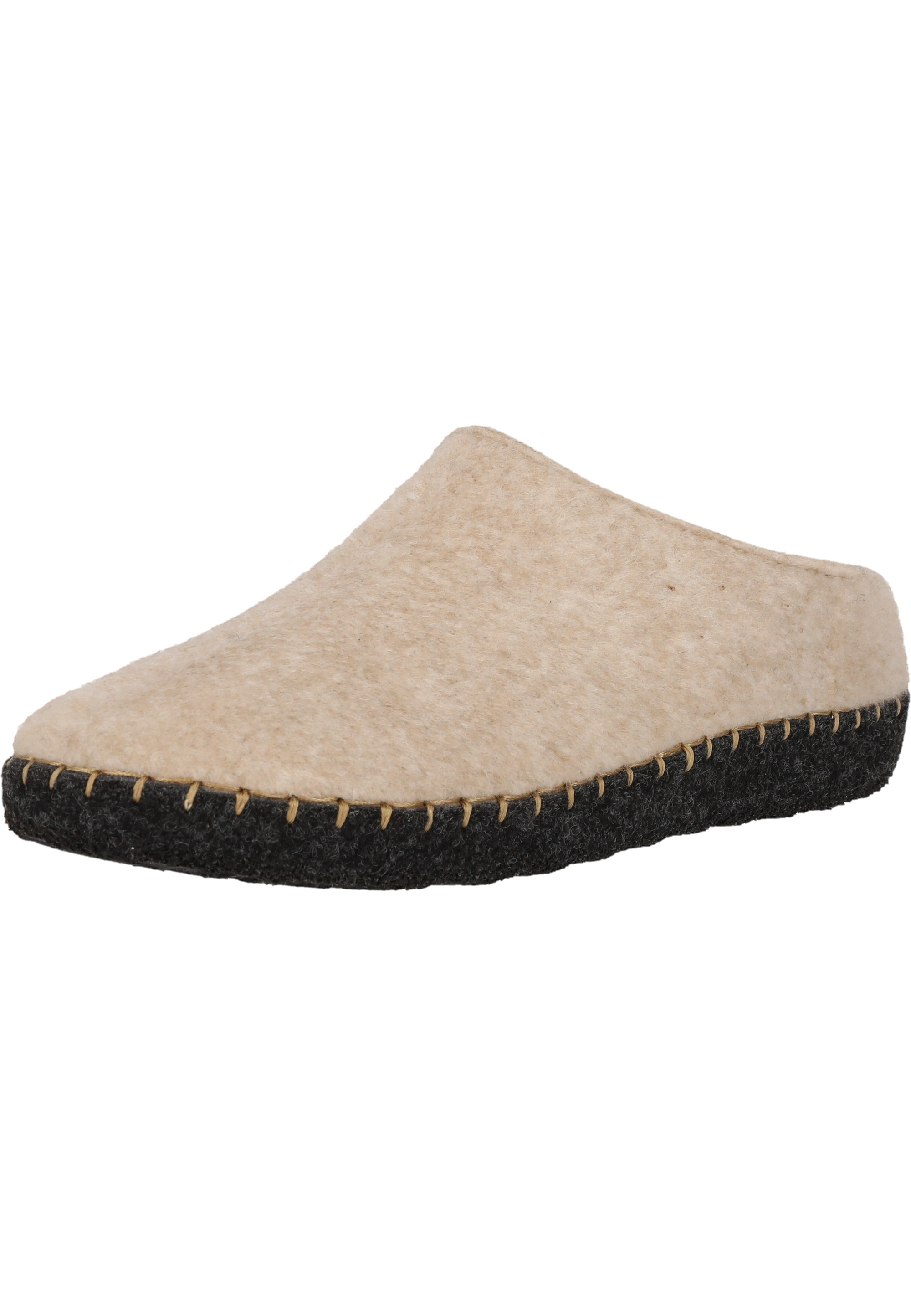 Hausschuh MOLS "Sinaka", Herren, Gr. 38, beige, Synthetik, Schuhe Hausschuh, im schlichten Design