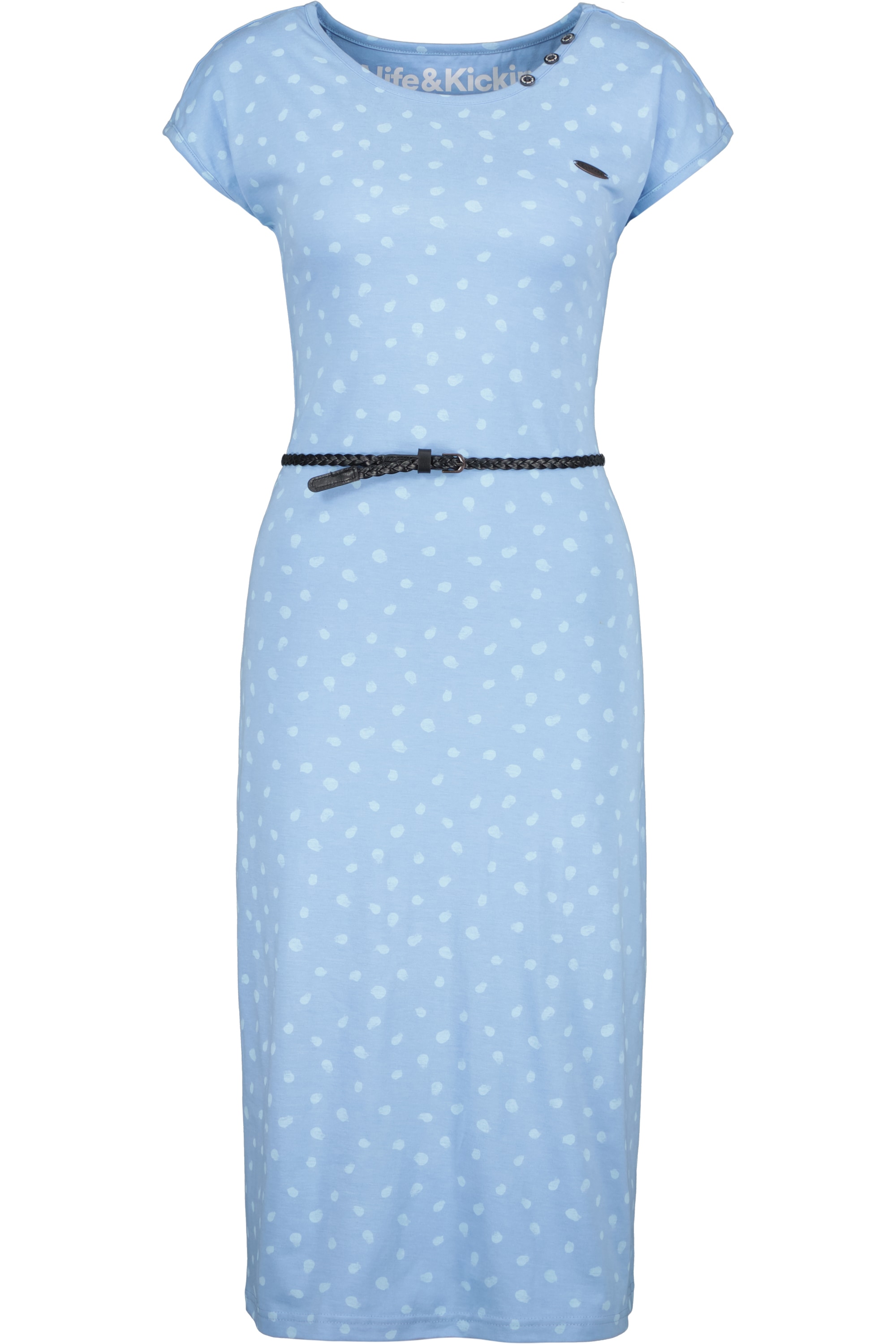 Sommerkleid ALIFE & KICKIN "Damen MelliAK B", Damen, Gr. S, Normalgrößen, grün (fjord melange), 65% Baumwolle, 35% Polyester, Kleider Sommerkleid