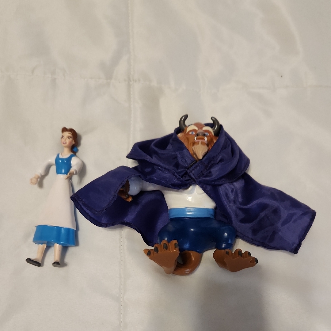 Disney Toys | Vintage Disney Beauty And The Beast Slightly Bendable Figures - | Color: Blue/Brown | Size: Osbb