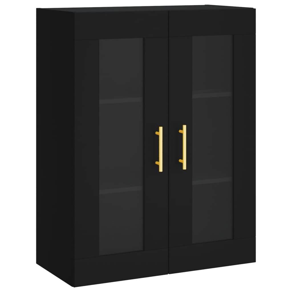 vidaXL Wandschrank Schwarz 69,5x34x90 cm Image