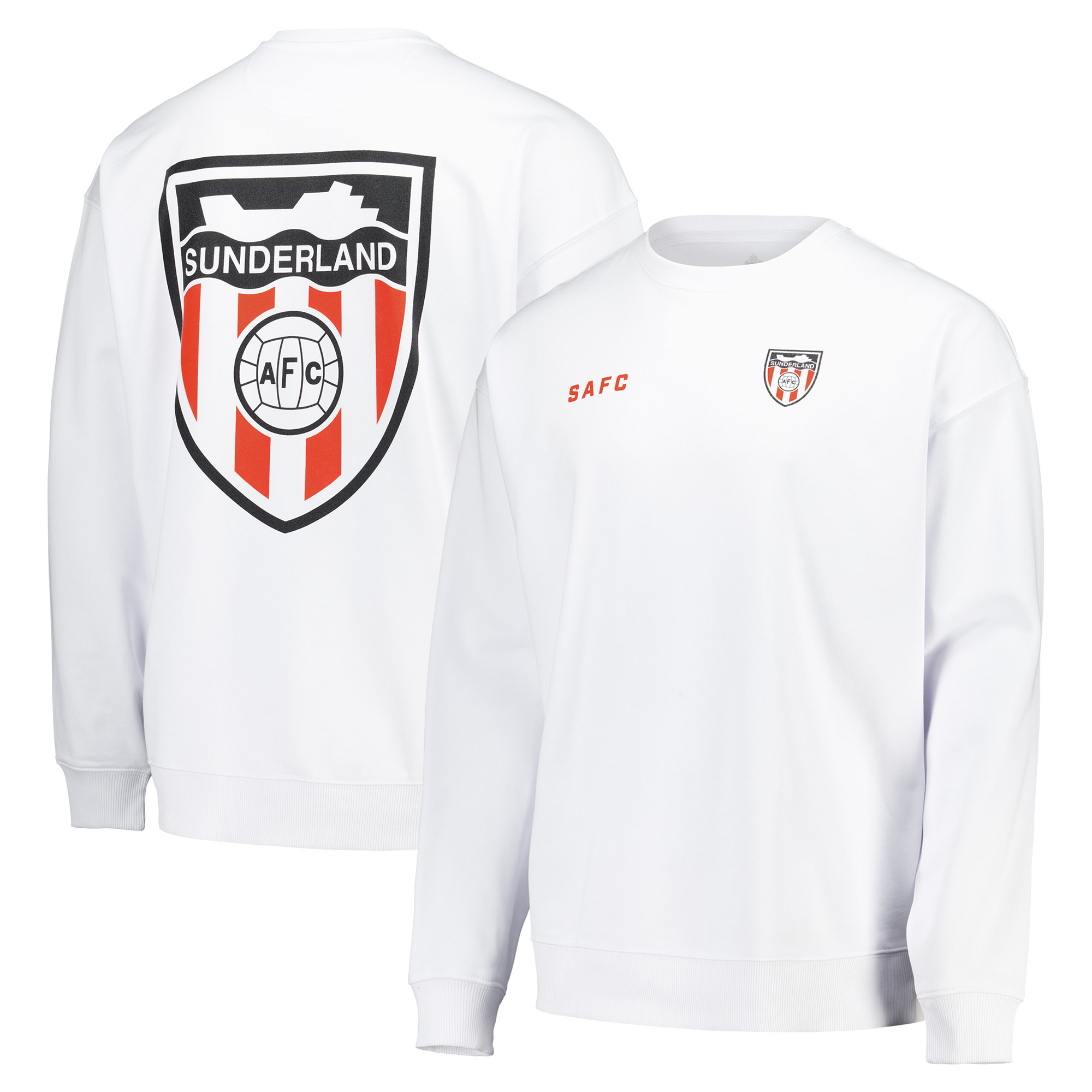 Sunderland Sweatshirt mit Schiffswappen – Weiß – Herren Image