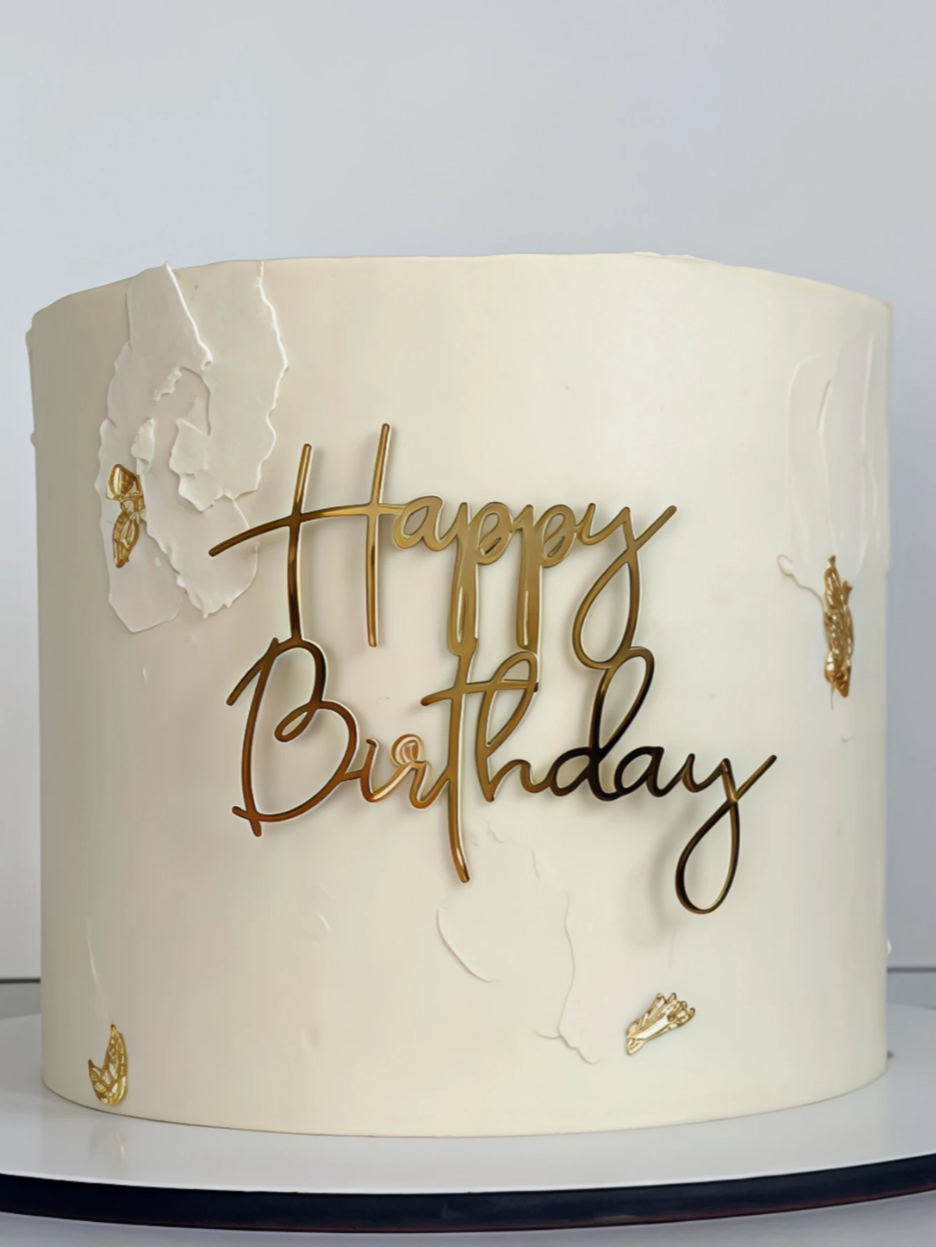 3 Stück Happy Birthday PMMA Tortenaufsatz | Moderne Buchstaben-Kuchendekoration für Geburtstags-, Weihnachts- und Feiertagsfeiern | Backzubehör Image