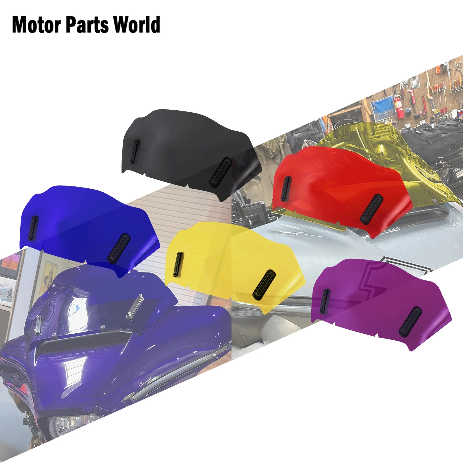 Motorrad 10 Zoll Windschutzscheibe Windschutzscheibe Abdeckung Verkleidung Windabweiser Für Harley Touring CVO Street Glide FLHRXSE 23-2025 FLHX Image