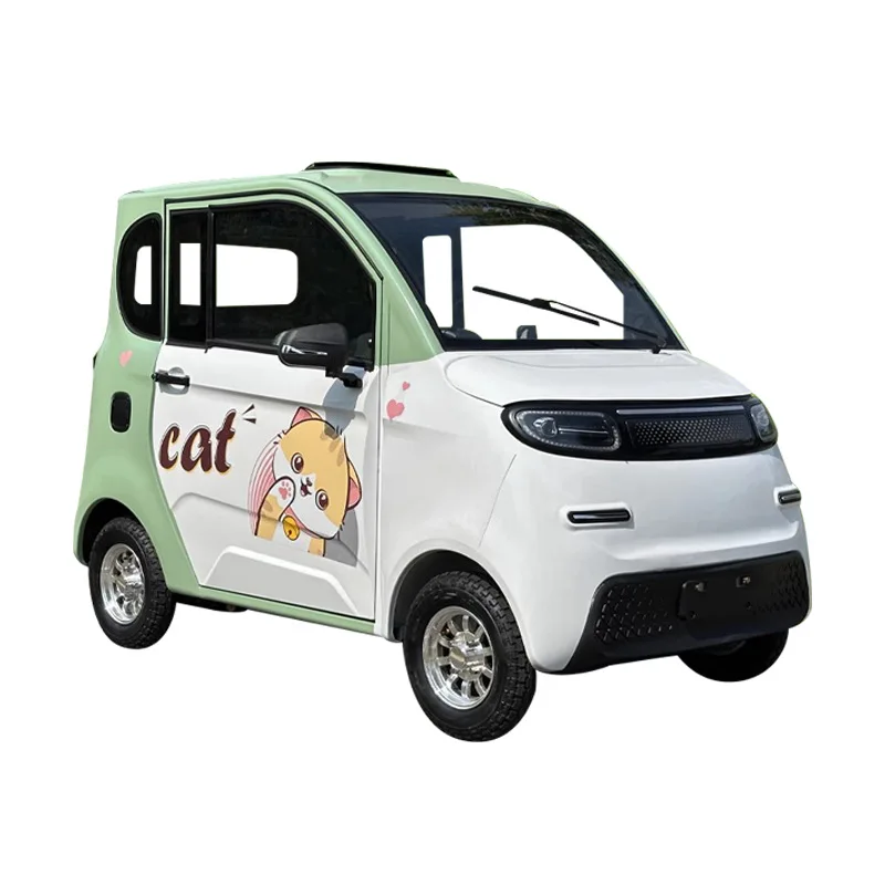 Voiture familiale électrique à quatre roues, nouvelle énergie, petit scooter électrique pour femmes, voiture à batterie au lithium pour adultes