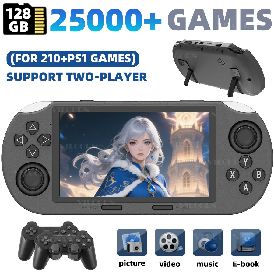 SF3000 Retro Handheld-Spielkonsole 4,5-Zoll-IPS Tragbare Videospielkonsole 20000 Spiele Tragbarer Videoplayer Image