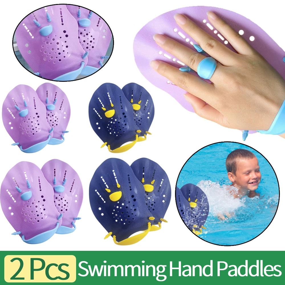 1 Paar Handpaddel zum Schwimmtraining, ergonomische Handpaddel zum Schwimmen, Schwimmpaddel, verstellbare Schwimmpaddel für das Schwimmtraining Image