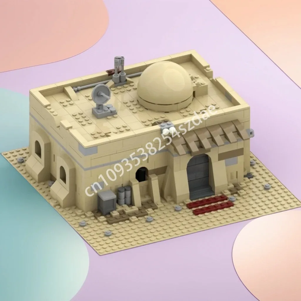 757 stücke MOC Tatooine Mos Eisley Cantina Star Battle Bausteine teenager DIY Montieren kreative Weihnachten spielzeug Geschenk Image