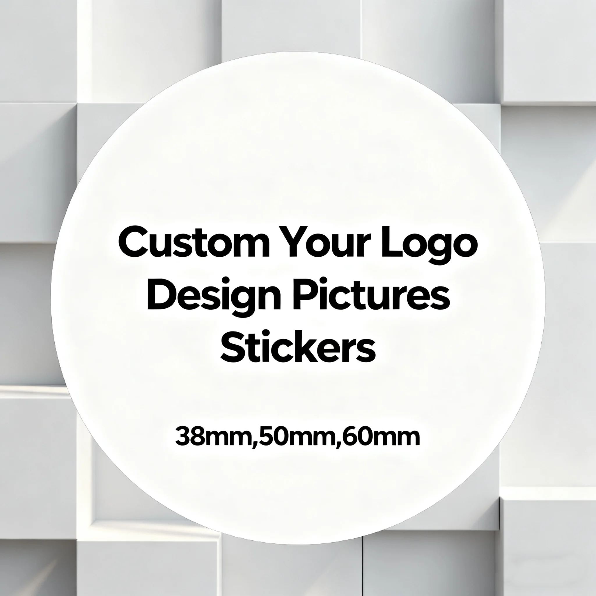 120 Stück individuelle Logo-Bild-Design-Aufkleber, personalisiertes Etikett für Geschenkverpackung, DIY-Sammelalbum, Business-Marken- und Markenzubehör Image