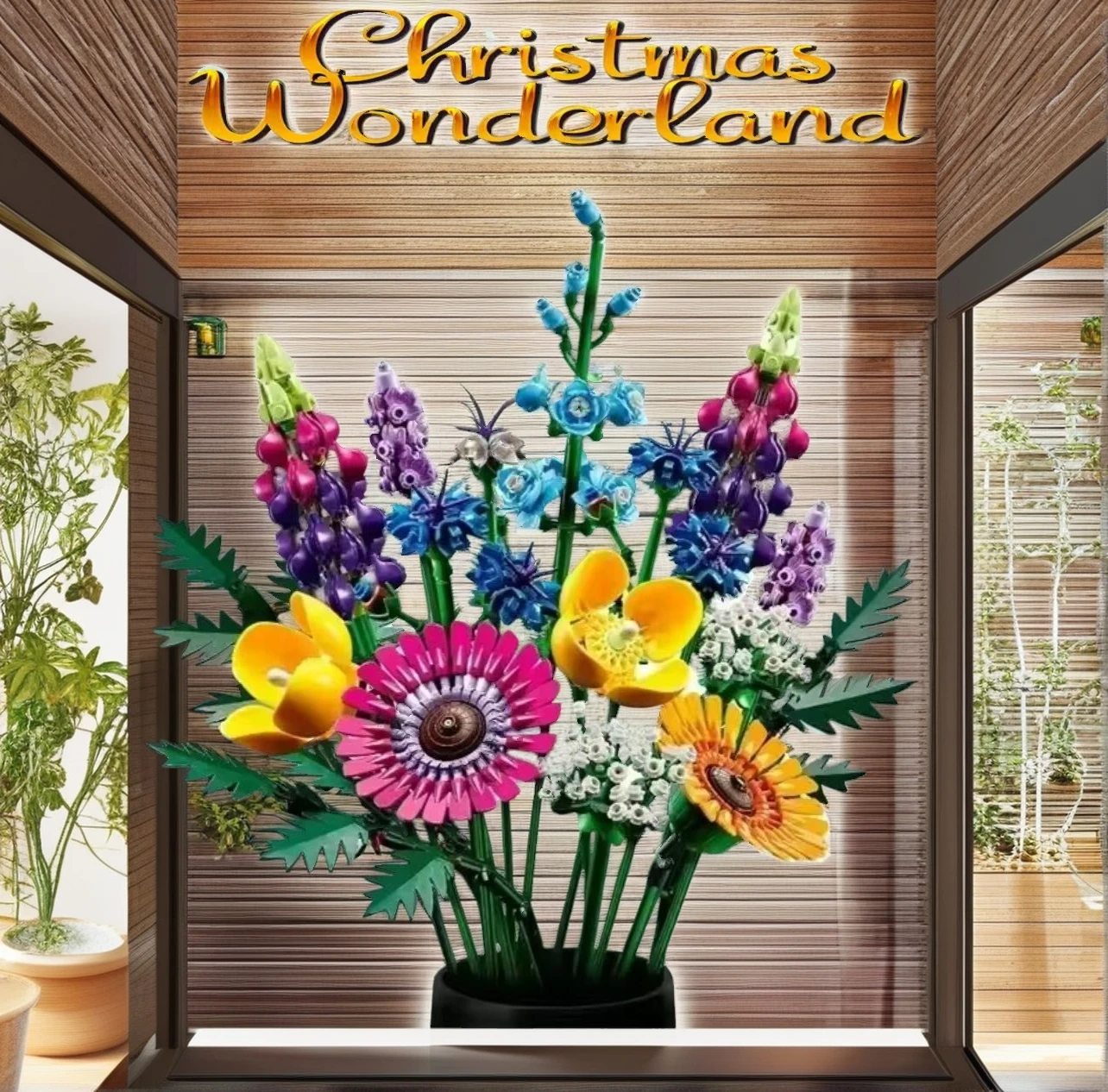 MOC Creative 939 – Stück Wildblumenstrauß 10313: Ein romantisches Valentinstagsgeschenk für Ihre Freundin Image