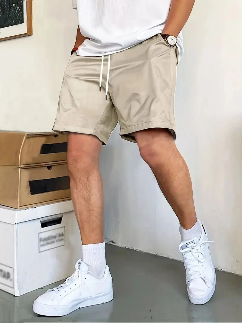 US Übergroße Sommer Solide Shorts Männer Große Größe Elastische Taille Männer Shorts Outwear Schwarz Casual Strand Gym Chubby Shorts Männer 50 52