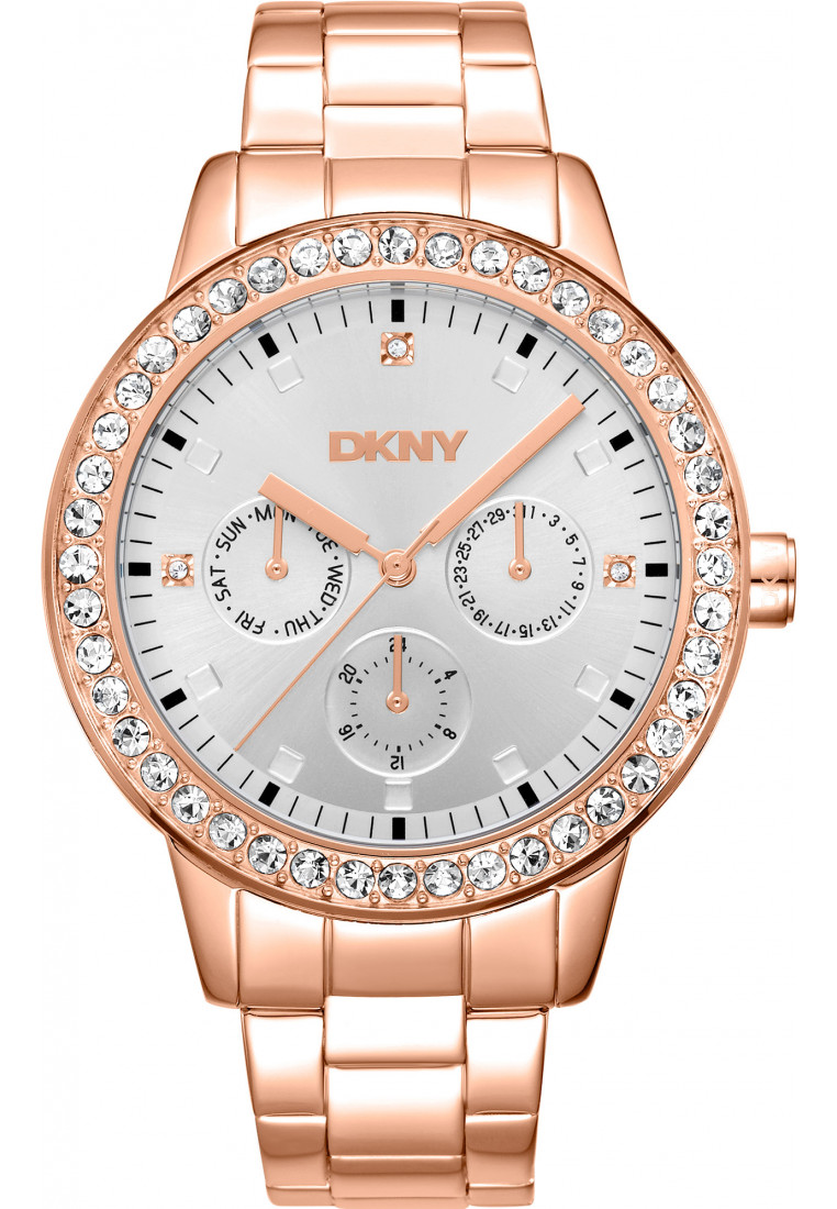 DKNY Womens DK1L055M0065 Ladies Parsons Glitz Watch - Rose Gold - One Size | DKNY Sale | Discount Designer Brands