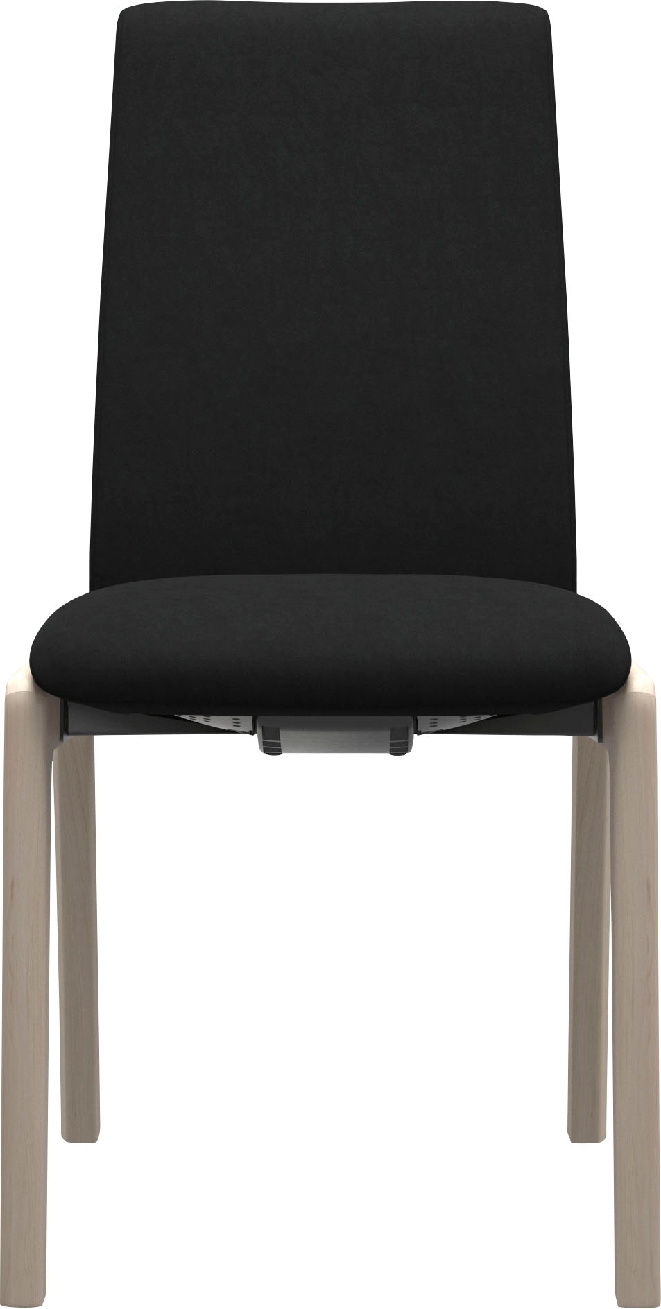 Polsterstuhl STRESSLESS "Laurel", braun (chestnut dinamica, eiche gekalkt), B:57cm H:92cm T:59cm, Microfaser DINAMICA (88% Polyester, 12% Polyurethan), Stühle, Polsterstuhl, Low Back, Größe M, mit abgerundeten Beinen in Eiche gekalkt Image