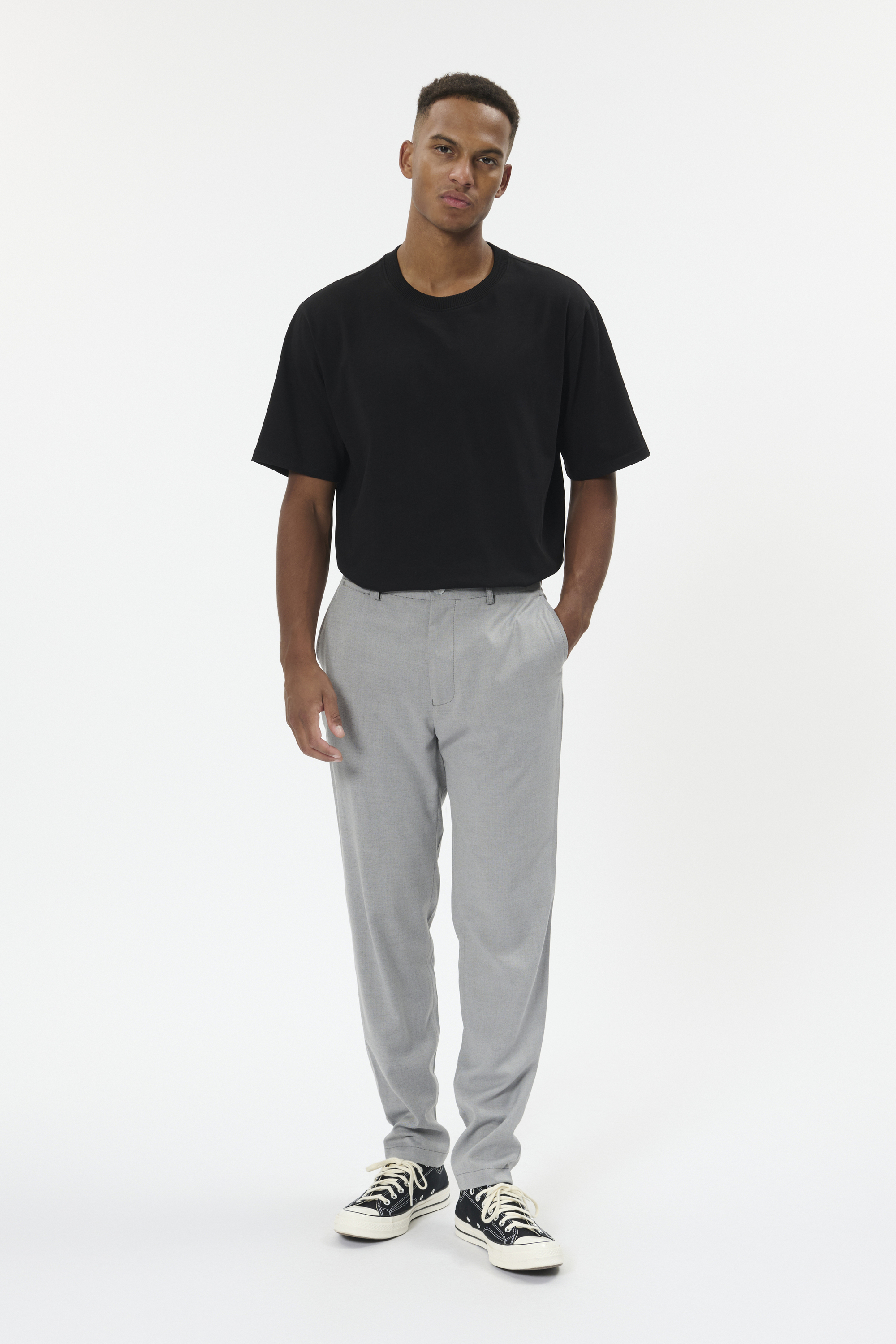 Casual Hose MAliam Casual Hose Gerade Passform melange