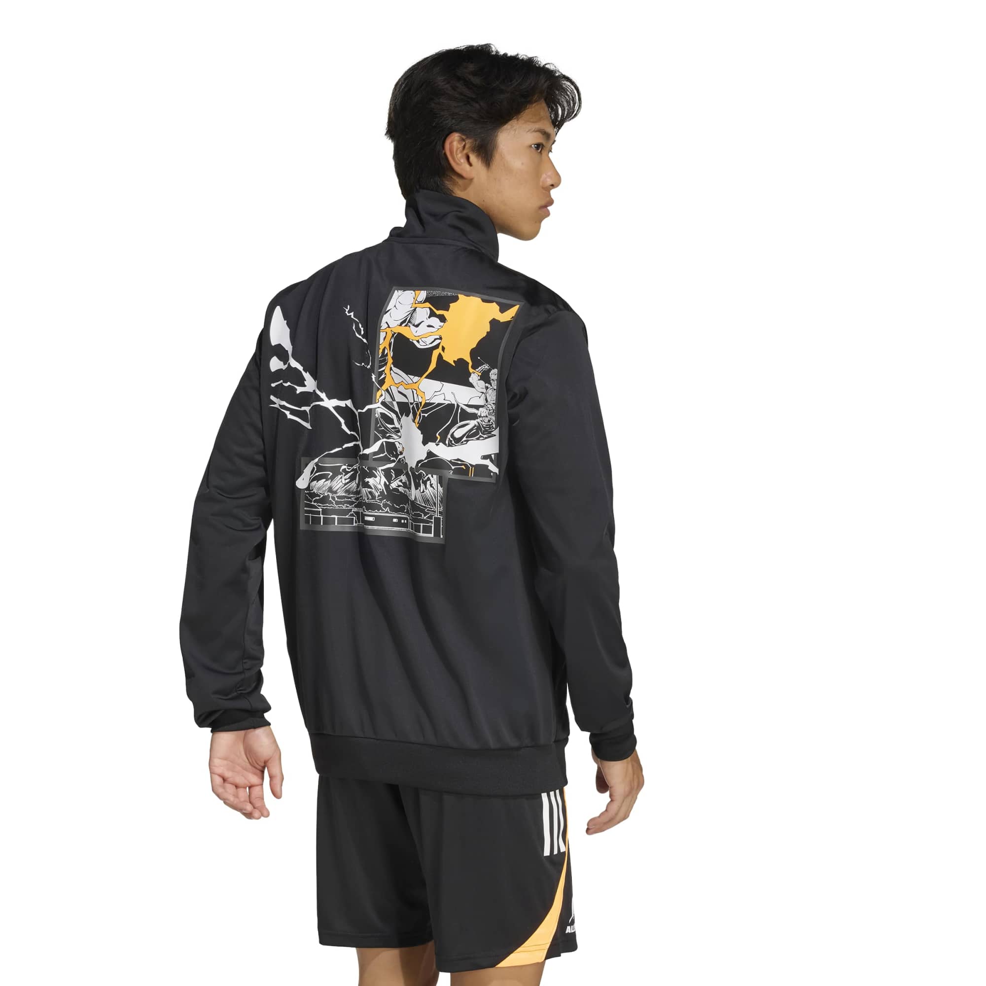 All Blacks adidas x Marvel Reise-Hoodie mit durchgehendem Reißverschluss Image