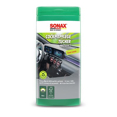 Sonax CockpitPflegeTücher Matteffect Green Lemon Box [Hersteller-Nr. 04128000] Image