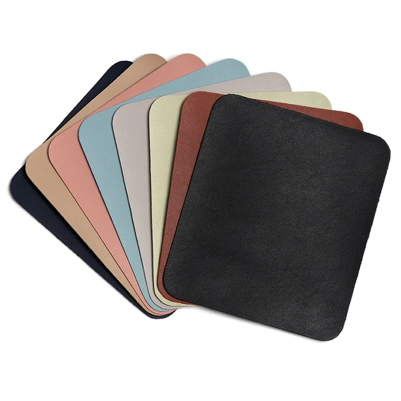 Kleines Büro-Mauspad, bunt, universell, wasserdicht, für den Schreibtisch, Gaming-Mauspad, Leder, rutschfest, für Laptop-Computer Image