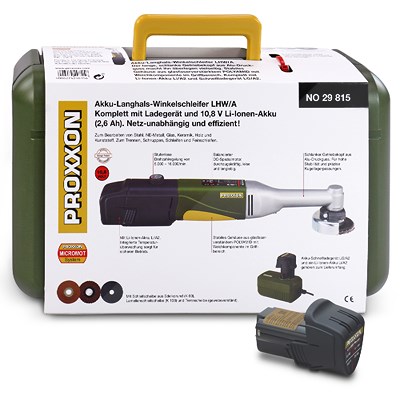 Proxxon Akku-Langhals-Winkelschleifer - Ø 50 mm - 7-tlg. - 2 Akkus [Hersteller-Nr. 40789974] Image