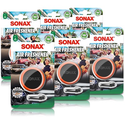 Sonax 6x Lufterfrischer Autoduft Air Freshener Havana Love [Hersteller-Nr. 03620410] Image