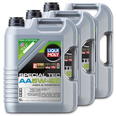 Liqui Moly 3x 5 L MOTORÖL Special Tec AA 5W-20 [Hersteller-Nr. 7532] Image