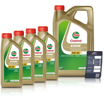 Castrol 9 L EDGE 5W-30 M + Ölwechsel-Anhänger [Hersteller-Nr. 15F6DC] Image