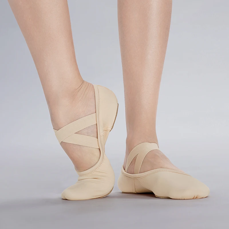 Frauen Mädchen Tanzschuhe Professionelle Ballett Hausschuhe Stretch Ballerinas Weiche Ballettschuhe Erwachsene Männer Leichte Tanz Slipper Image