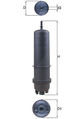 Mahle Kraftstofffilter [Hersteller-Nr. KL872/7] für Alpina, BMW