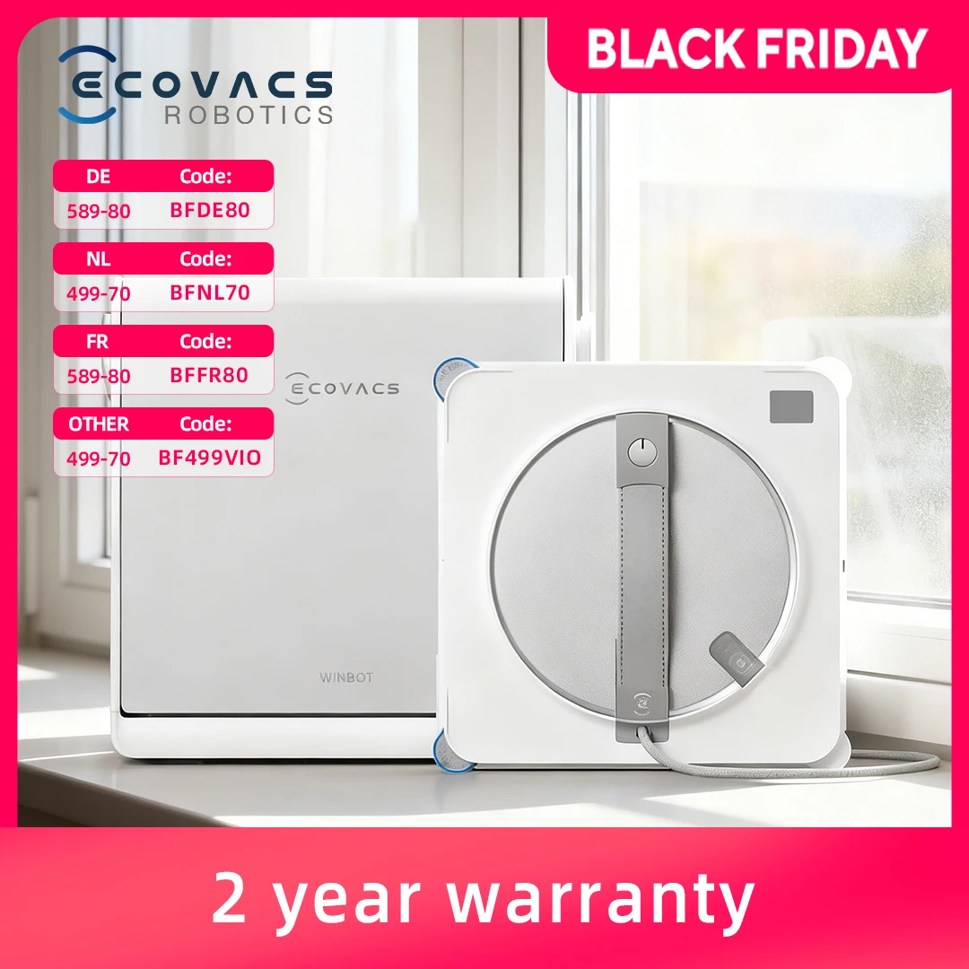 ECOVACS WINBOT W2S OMNI Kristallstaubsauger Roboter Fensterwascher Elektrische Fensterreinigungsmaschine AI Smart Home Appliance Image