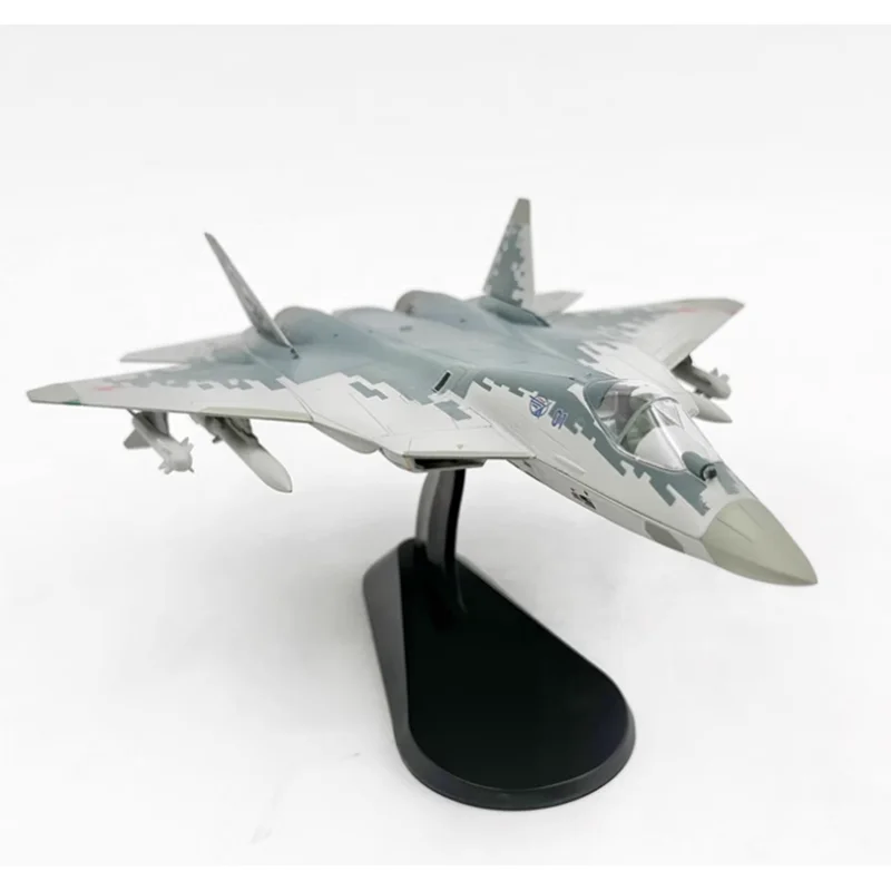 WLTK Diecast-Legierungssimulationsanzeige im Maßstab 1:72 der russischen Luftwaffe Su-57 SU57 Aktive Version 01 054 Kampfflugjetmodell Image