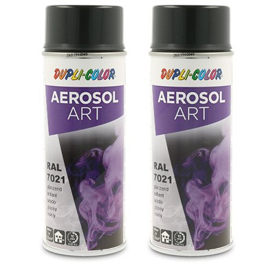 Dupli Color 2x 400ml Aerosol Art RAL 7021 schwarzgrau [Hersteller-Nr. 741296]