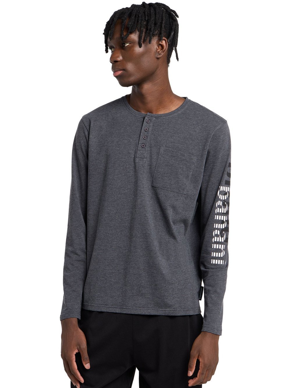 Bruno Banani Schlafanzug Herren anthrazit, M Image