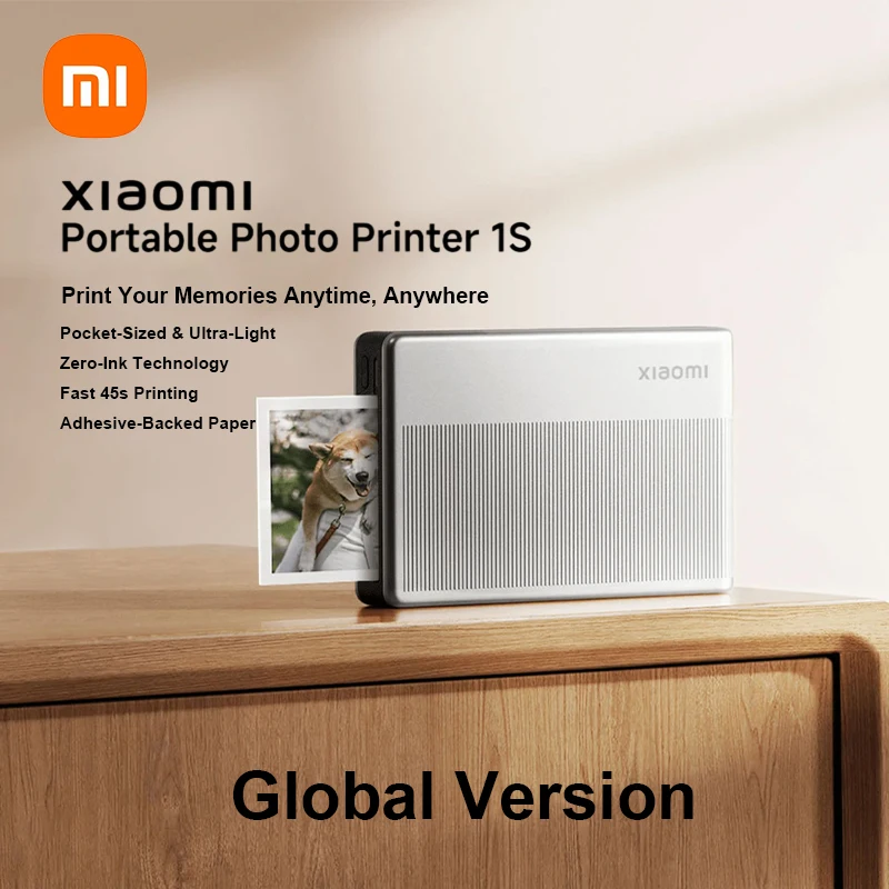 Xiaomi imprimante Photo Portable 1S instantanée 2x3 