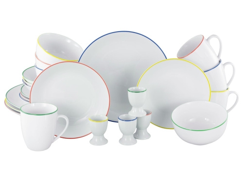 CreaTable Luna Color Line Color Line Kombiservice 24-tlg Porzellan Image