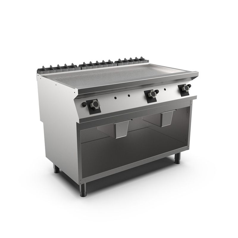 Mareno M1-700 Gas-Grillplatte mit glatter, matter Chromplatte, 120cm Image