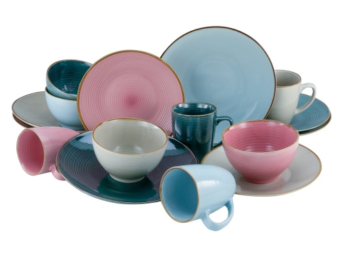 CreaTable Cosy Day bunt Kombiservice 16-tlg Steinzeug Image
