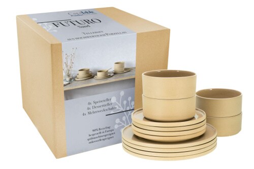 CreaTable Futuro Sand Tellerset 12-tlg Steinzeug Image
