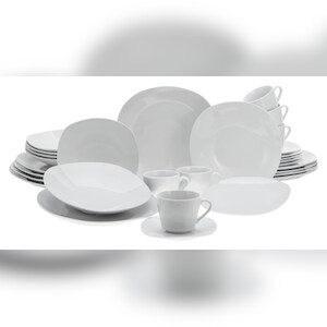 CreaTable Square Weiss Kombiservice 30-tlg Porzellan Image