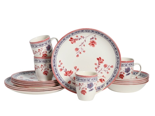 CreaTable Cottage bunt Kombiservice 16-tlg Steingut Image